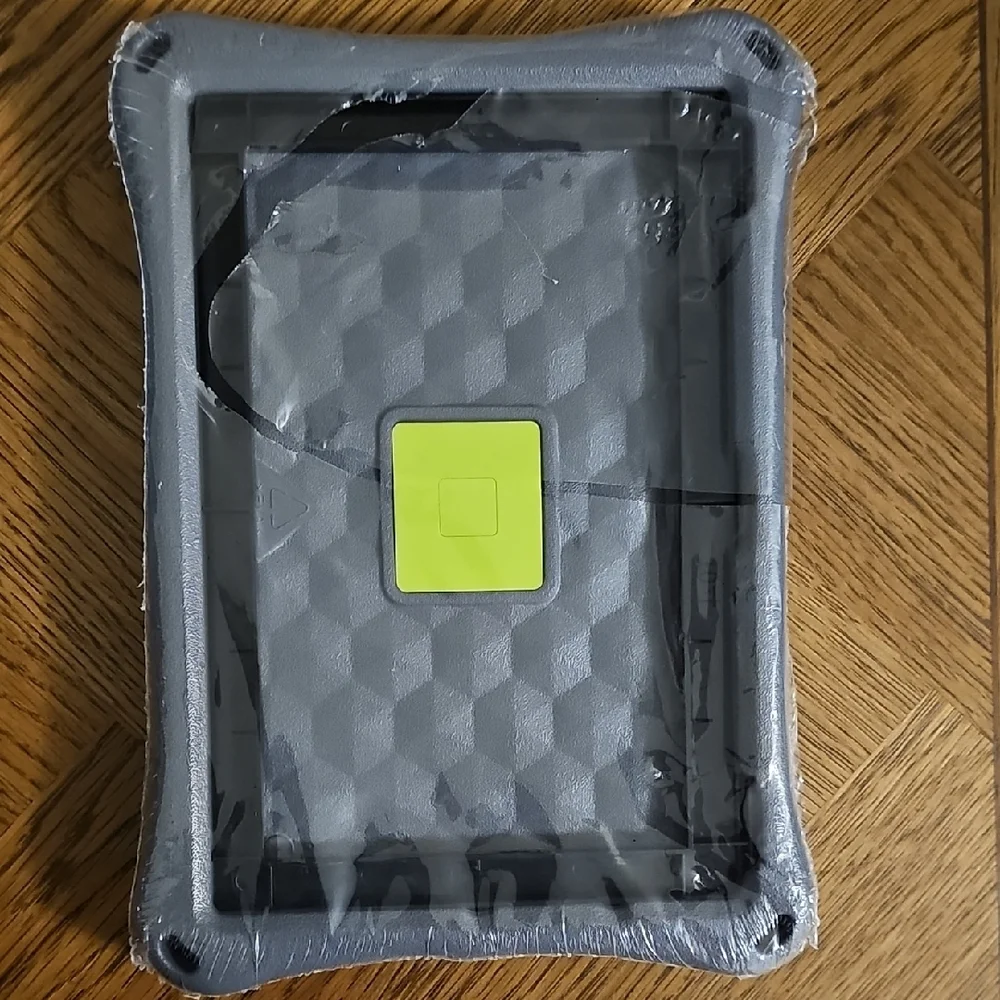 Gray and Blue Tablet Case with Stand
